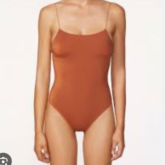 Free People It’s Now Cool The One Piece In Topaz Lurex Size Medium New - Picture 6 of 16